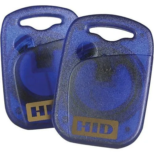 HID 1434NSSNN FlexSmart 1434 MIFARE 1K Key Fob, Non-Programmed, HID Logo Front, Standard Back, No Numbers, Blue