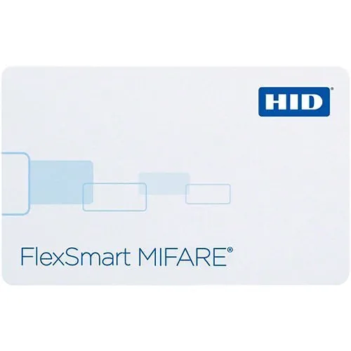 HID 1436NGGNN FlexSmart 1436 MIFARE Composite PET/PVC 1K Printable Smart Card, Non-Programmed, Glossy Front and Back, No Numbers, No Slot, White