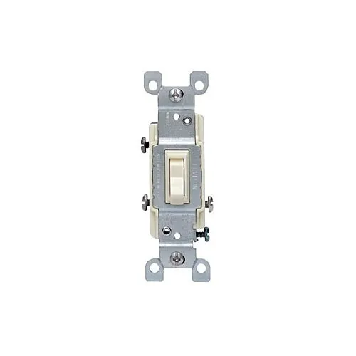 Leviton 1453-CP Quickwire and Side Wired Framed 3-Way Toggle Quiet Switch, 10-Pack