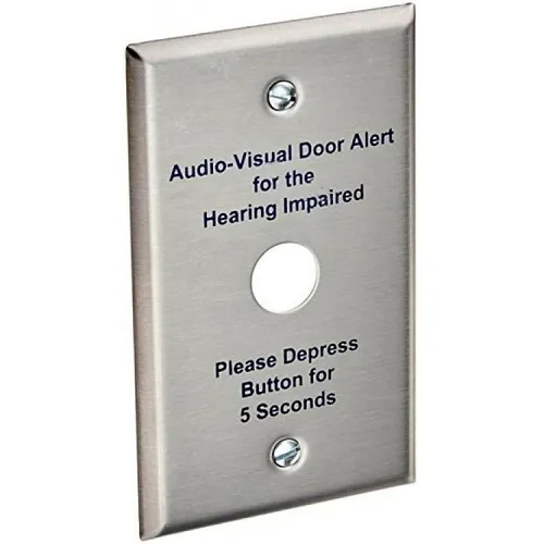 Alpha 147-10 1-Gang Stainless-Steel Plate for Handicap