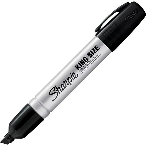 Sharpie 15001 King-Size Permanent Markers, 12-Pack, Black