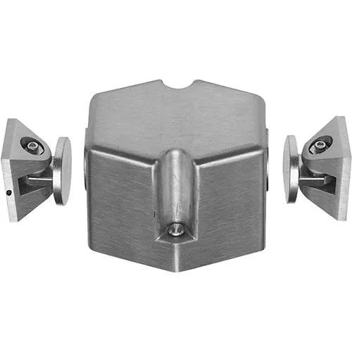 Edwards Signaling 1500 Series Electromagnetic Door Holder Floor Mount, Double Door, 24V AC/DC; 120V AC