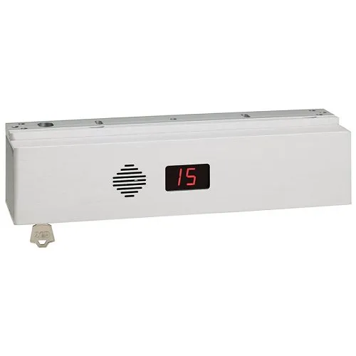 SDC 1511SNAKVD ExitCheck Series Single Integrated Delayed Egress Lock, Surface Mount, 1650 lb, Voice, Tone and Digital Annunciator, DPS, Dull Aluminum