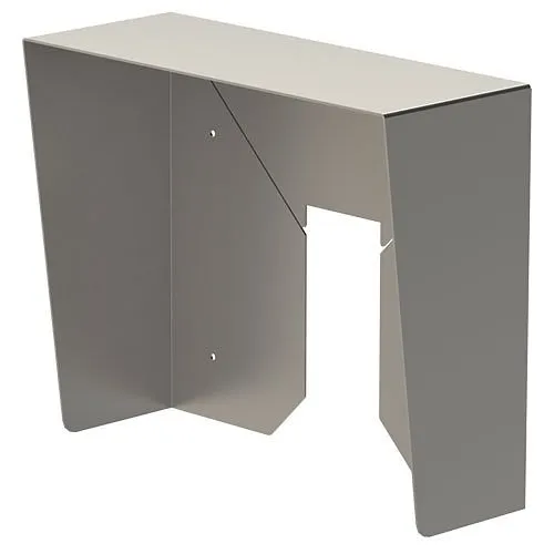 Pedestal Pro 1512HOO-BUT-001-304 5x12 Hood, BMX Surface, Stainless Steel