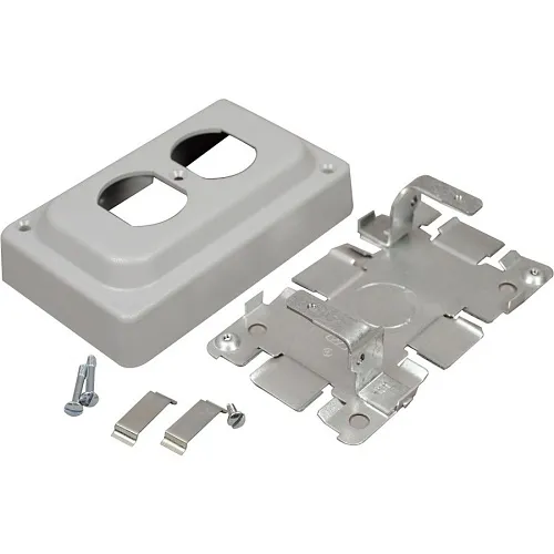 Wiremold 1546B 1500 Series Overfloor Raceway Duplex Receptacle Box