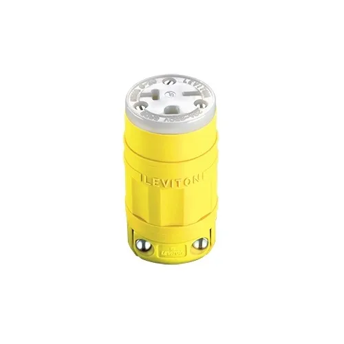Leviton 1548 Dustguard Connector, 6-2', Yellow