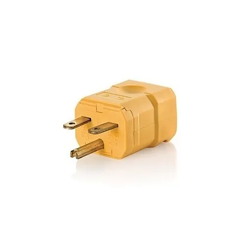 Leviton 15656-VY Connectors, YL Python Plug 2PO 3WI 6-15P, 15A 250V