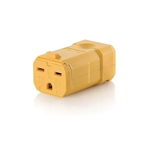 Leviton 15659-VY Connectors, YL Python Conn 2PO 3WI 6-15R 15A250V