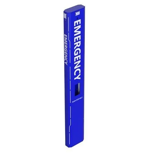 Pedestal Pro 156TOW-AXIS-01-ALU Emergency Tower, Fits 2N IP Safety by Axis, Customizable, Aluminum, Powder Coated Dynasty Blue