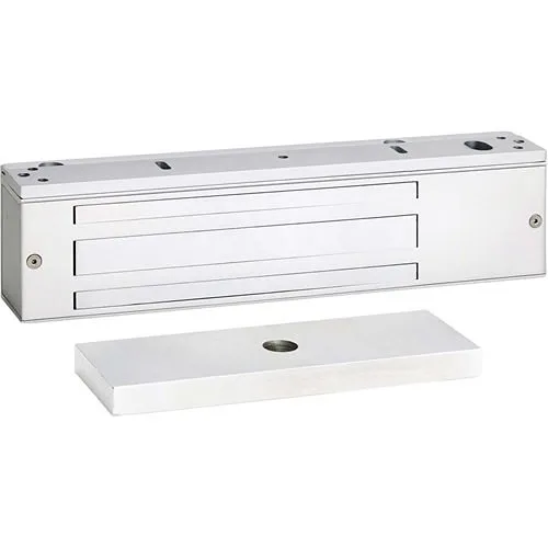 SDC 1581VD EMLock 1580 Series Single Electromagnetic Lock with Door Position Status (DPS), 650 lb, Dull Aluminum