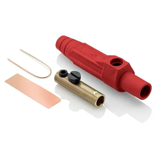 Leviton 15D22-UR Female Detachable Plug Taper Nose 8-2AWG, Red