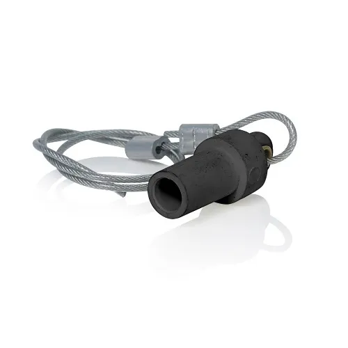 Leviton 15P21-UE 15 Series Cam-Type Male Protective Cap Taper Nose, Black