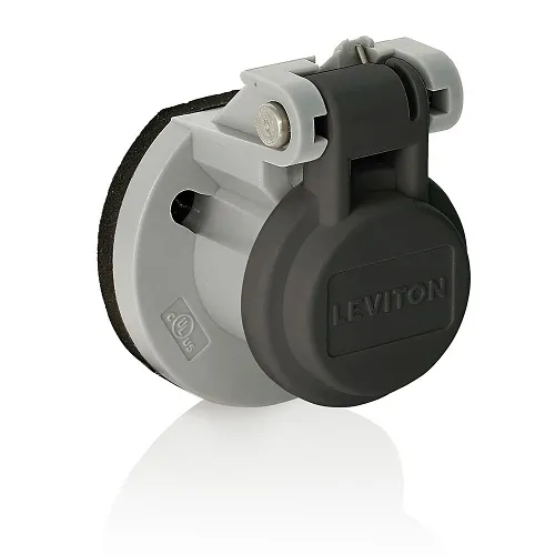 Leviton 15S31-UE, EB 15 Snap Back Cover, Male/Female Panel Receptacle
