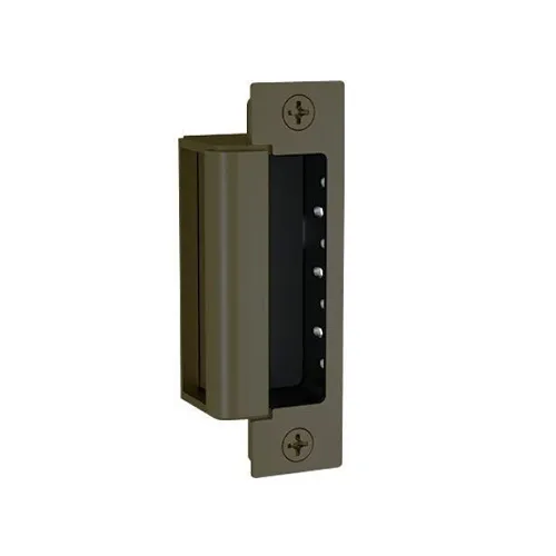 HES 1600-CS-613E-LM 1600 Series Complete Electric Strike with 1LB and 1DB Faceplate Kits, Lock Monitor, Dark Oxidized Satin Bronze Powder
