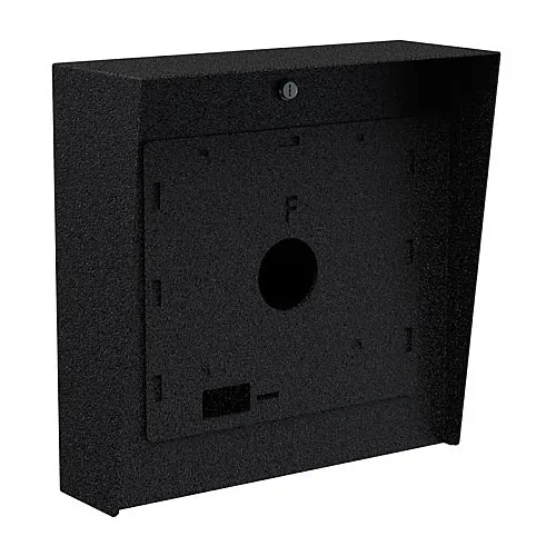 Pedestal Pro 1616HOU-BUT-01-CRS Intercom Housing, Black Steel, 16" x 16"