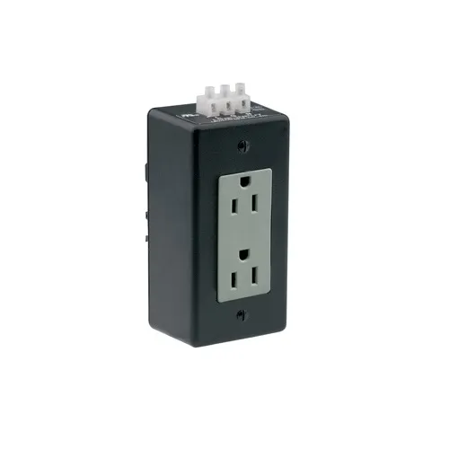 Leviton 16252-DIN 2-Port 3-Wire DIN Rail Receptacle, 15A 125V