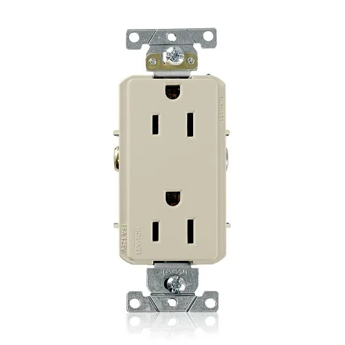 Leviton 16252-I IV Rec Duplex Dec 2-Pole, 3-Wire, 5-15R 15A125V