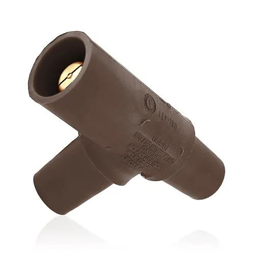 Leviton 16A22-UH 16 Series Taper Nose Multi-Way Connector, Brown