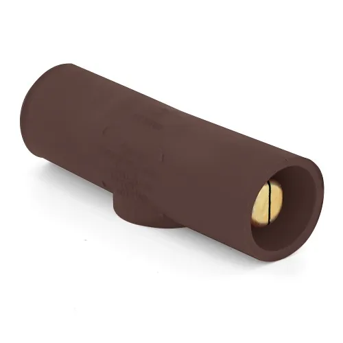 Leviton 16A25-UH BR Double Male Connector, Taper Nose