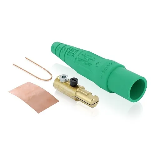 Leviton 16D21-UG Male Detachable Plug Taper 1SE 1 Set Screw 2-2/0, Green