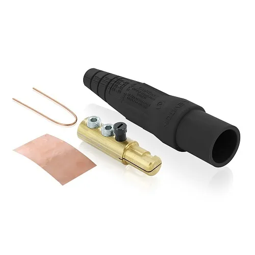 Leviton 16D22-UE EB Male Detach Plug Taper, 2-Pack, #2-2/0