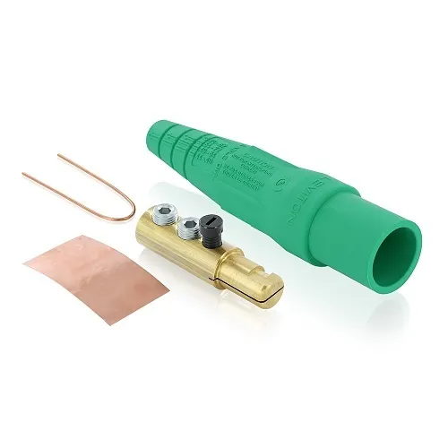 Leviton 16D22-UG Male Detach Plug Taper, 2-Set Screw