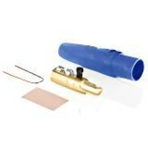 Leviton 16D24-4UB Male Detachable Plug, 2-Set Screw, Pre-Cut 4/0AWG, Blue