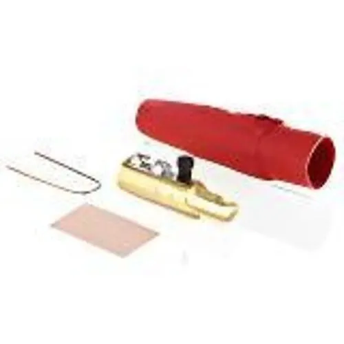 Leviton 16D24-4UR Male Detachable Plug, 2-Set Screw, Pre-Cut 4/0AWG, Red