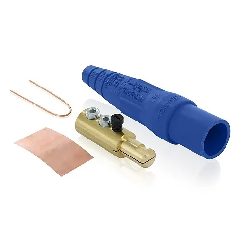 Leviton 16D24-UB 2/0-4/0AWG Male Detachable Plug Taper, 2-Set Screw