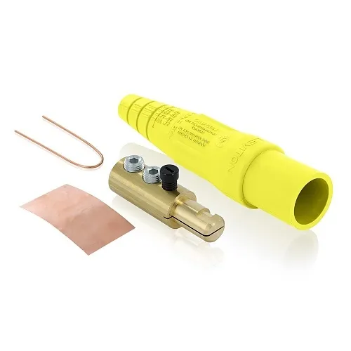 Leviton 16D24-UY 16 Series Taper Nose Cam-Type Male Plug, Contact and Insulator