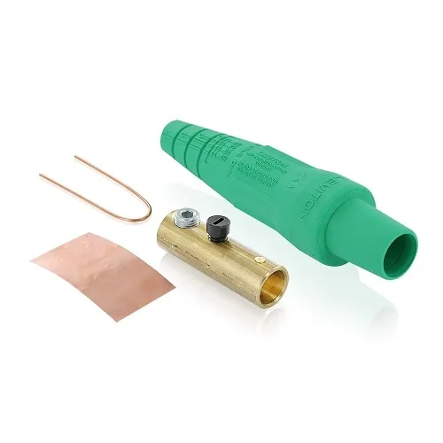 Leviton 16D29-UG 16 Series Taper Nose Cam-Type Female Plug, Single Set Screw Termination