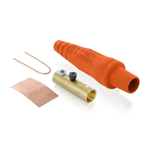 Leviton 16D29-UO Female Detachable Plug Taper Nose 2-2/0, Orange