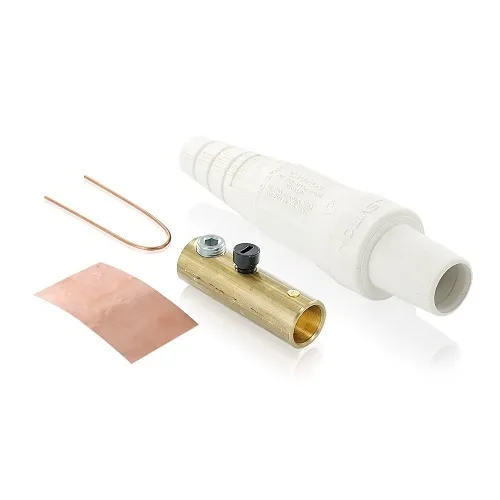 Leviton 16D29-UW Female Detachable Plug Taper Nose, 1-Set Screw, 2-2/0AWG, White