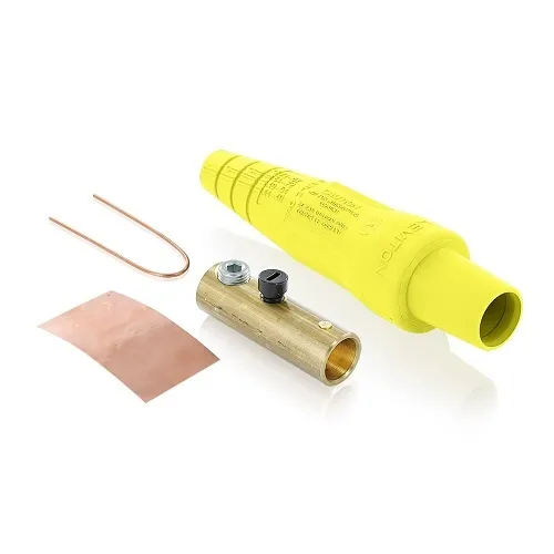 Leviton 16D29-UY Female Detachable Plug Taper Nose 2-2/0, Yellow