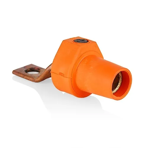Leviton 16F22-UO Female Offset Connector Taper Nose, 2-4/0AWG, Orange