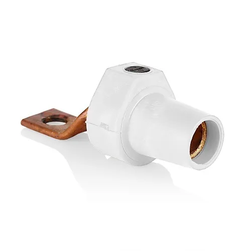 Leviton 16F22-UW Female Offset Connector Taper Nose, 2-4/0AWG, White