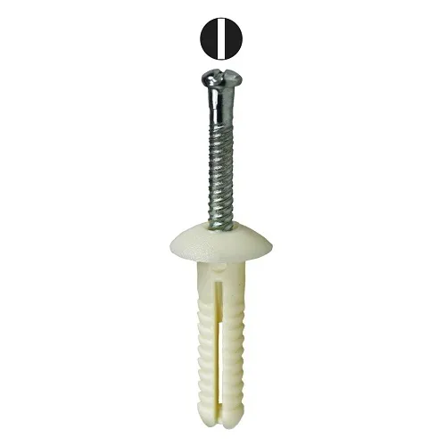 Dottie 1711 Anchor, 3/16" 1" Nylon Button Head Drive Anchor Kit