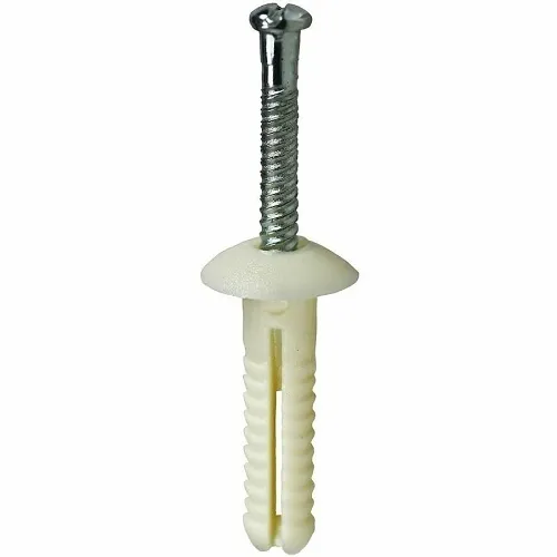 Dottie 1714 Anchor, 1/4" 1" Nylon Button Head Drive Anchor Kit W