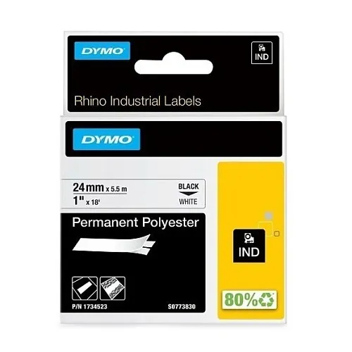 DYMO 1734523 Rhino Permanent Polyester Tape