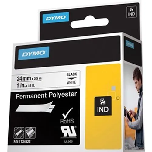 DYMO 1734523 Rhino Permanent Polyester Tape