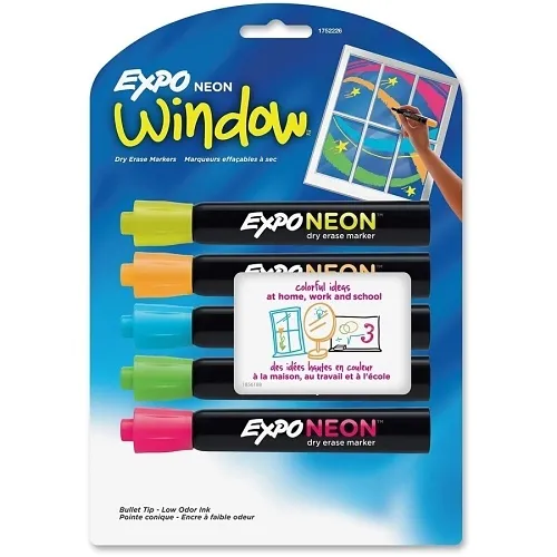 Expo 1752226 Neon 5 Color Assorted Bullet