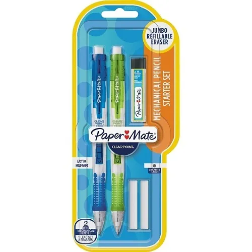 Paper Mate 1759214 Clearpoint Mechanical Pencil Sets, 0.9mm, HB #2 Lead