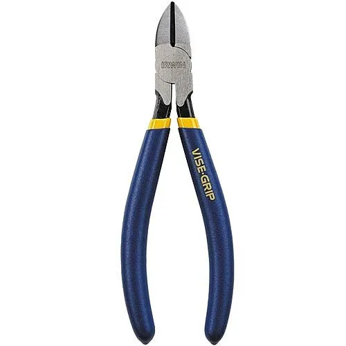 IRWIN 1773635 VISE-GRIP 6" Diagonal Pliers with Tapered Nose with Dipped Grip Handle