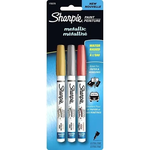 Sharpie 1783278 Water-Based Paint Metallic Candela Assorted Metal