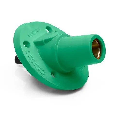 Leviton 17R24-SG 17 Series Female Panel Mount Receptacle, 30°, Green