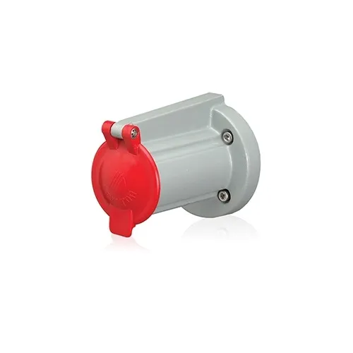 Leviton 17S31-R Receptacle Cover with Snap Back Lid for 17/19/22R22/22R23 Series, Red