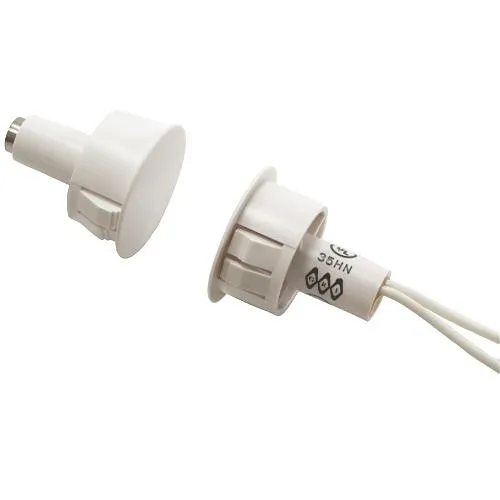 GRI 180-12WG-BL 180 Series 3/4" Steel Door Recessed Switch Set, Wide Gap, 10W, 200VDC, 0.40A, Closed Loop, Fire Rated, Black