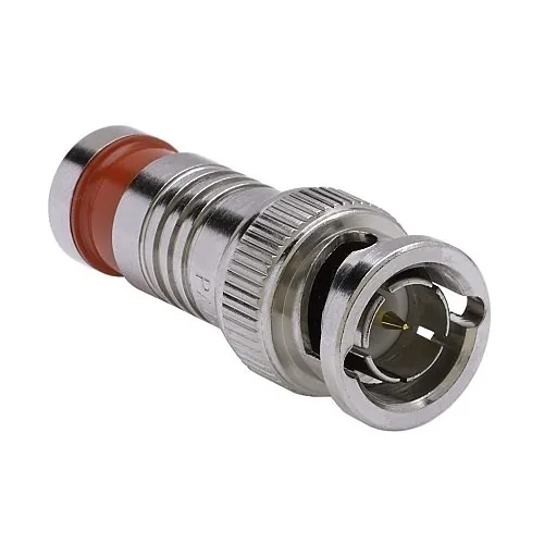 Platinum Tools 18041 SealSmart Coaxial Compression Connector, BNC-Type RG6, 25-Pack, Red