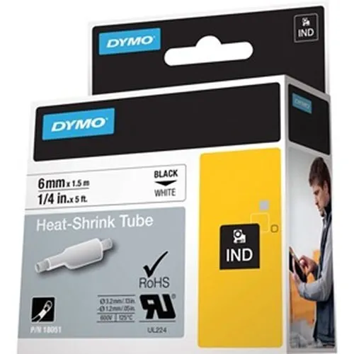 DYMO 18051 Rhino Heat Shrink Tube Labels