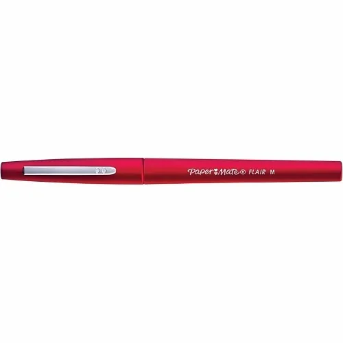 Paper Mate 1806703 Flair Porous-Point Pen Medium Point 0.7 mm Green Barrel, Red